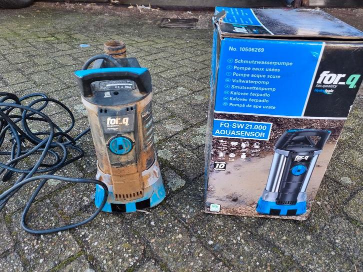 For_q vuilwaterpomp, Tuin en Terras, Waterpompen, Gebruikt, Elektrisch, Dompelpomp, Ophalen