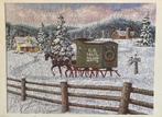 300 XL puzzel Bits and Pieces - Across the Miles - compleet, Verzenden, Minder dan 500 stukjes, Gebruikt, Legpuzzel