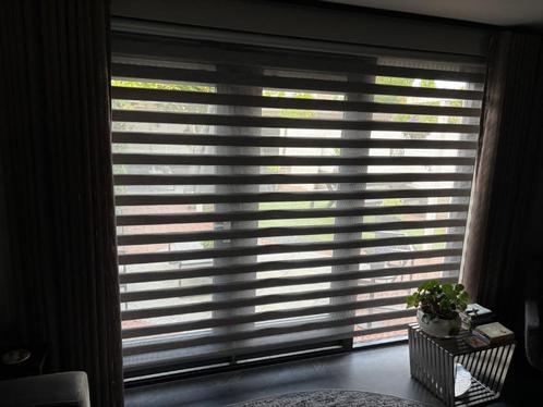 2x duo-rolgordijn / roljaloezie hoge kwaliteit grijs, Huis en Inrichting, Stoffering | Gordijnen en Lamellen, Zo goed als nieuw