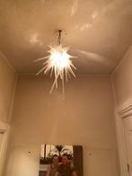 Mondgeblazen Fantasie Hanglamp Wit Glas, Huis en Inrichting, Lampen | Hanglampen, Ophalen, Gebruikt, Glas, Minder dan 50 cm