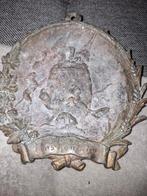 Bronzen plaquette katten vis etc, Antiek en Kunst, Antiek | Koper en Brons, Ophalen of Verzenden