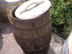 regentonnen van whiskyvaten , 200 liter, Gebruikt, 150 liter of meer, Hout, Met kraantje