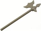 Lego Dark Gray Minifigure, Weapon Axe, Halberd Elaborate, Ophalen of Verzenden, Gebruikt, Losse stenen, Lego