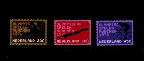1012-1014 Olympische Spelen Munchen 1972 Postfris, Postzegels en Munten, Postzegels | Nederland, Postfris, Na 1940, Verzenden