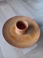 Vintage,Deense Steengoed, Hapjeschaal met sauskom, Verzamelen, Retro, Ophalen of Verzenden