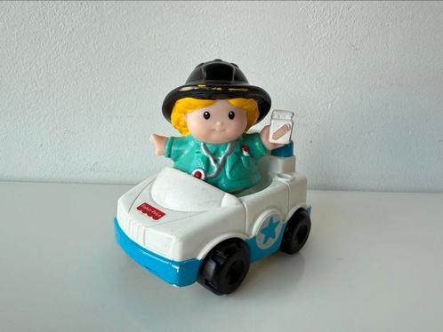 Little People set figuur + ambulance, Kinderen en Baby's, Speelgoed | Fisher-Price, Gebruikt, Speelset, Ophalen of Verzenden