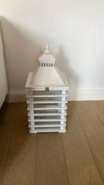 Groot windlicht wit lantaarn hoogte 53 br 23cm, Ophalen, 50 tot 75 cm, Wit, Zo goed als nieuw