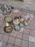 Oude koperen spullen & weegschaal, Antiek en Kunst, Ophalen