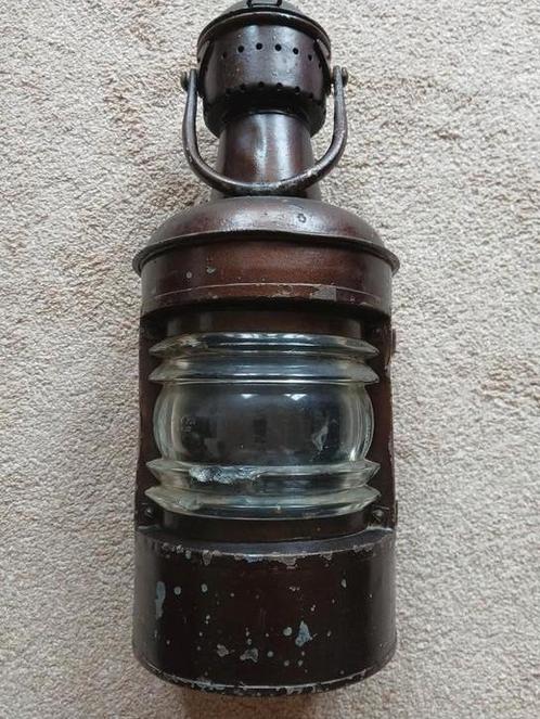 Antieke Scheepslantaarn Ahemann & Schläder, Antiek en Kunst, Antiek | Lampen, Ophalen of Verzenden