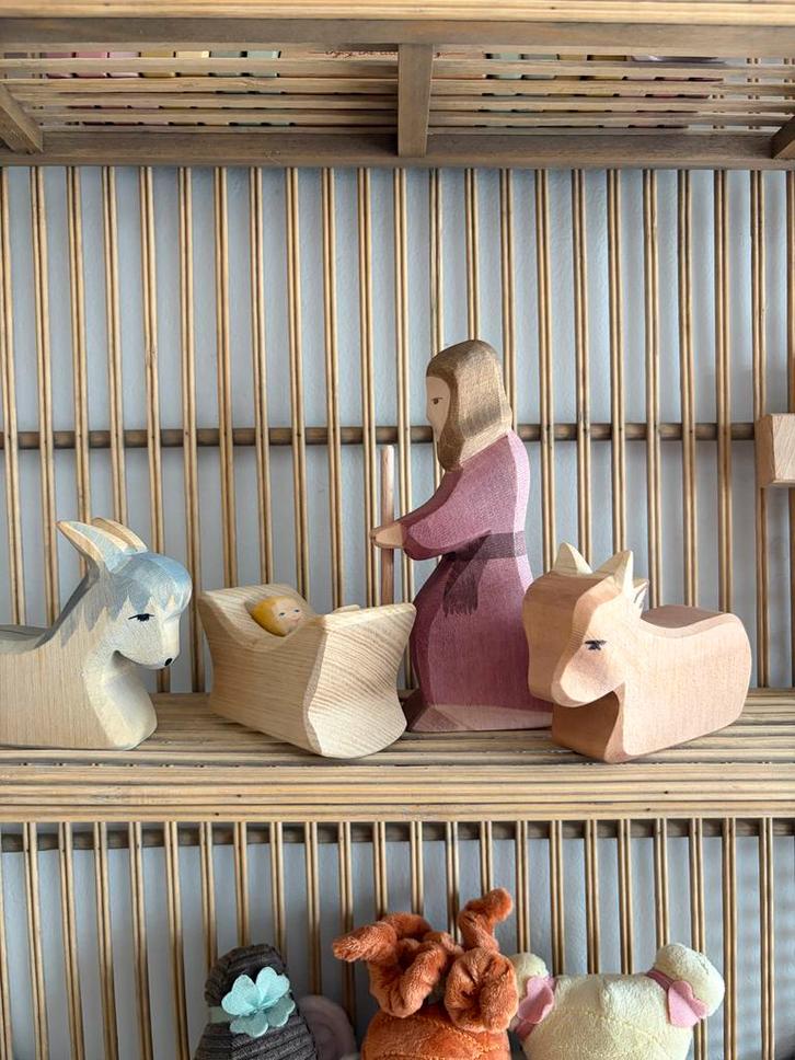 Ostheimer Kerststal Figuren Set, Kinderen en Baby's, Speelgoed | Houten speelgoed, Zo goed als nieuw, Overige typen, Ophalen of Verzenden