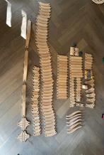 Houten Treinbaan Set Compleet met elektrische treintjes, Kinderen en Baby's, Speelgoed | Houten speelgoed, Ophalen of Verzenden