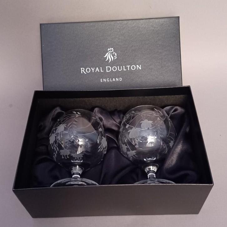 Brandy of cognac glazen Royal Doulton kristal, Antiek en Kunst, Antiek | Glas en Kristal, Ophalen of Verzenden