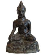 Thaise bronzen Boeddha in Bhumisparsha-mudra, Ophalen of Verzenden, Gebruikt