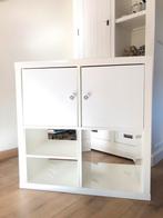 Ikea Kallax wit hoogglans 4 vakken, Ophalen, 25 tot 50 cm, Minder dan 150 cm