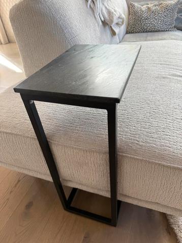 Bijzettafel By-Boo Edge 40 x 27 cm Black 