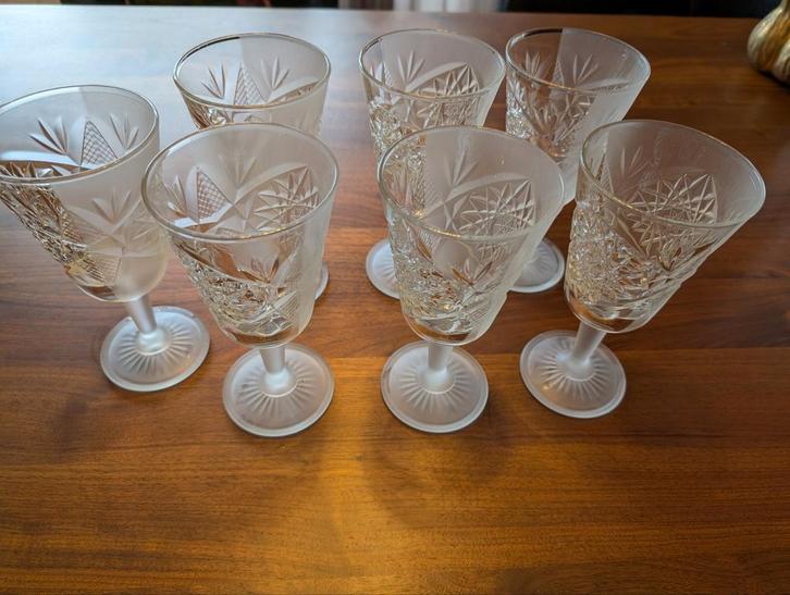 Libbey Hobstar Signature Wijnglazen, kristal - Mat & Helder, Antiek en Kunst, Antiek | Glas en Kristal, Ophalen of Verzenden