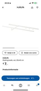Hjälpa kledingroede voor Platsa 80 cm breed en 40 cm diep, Ophalen, Ikea Platsa Hjälpa, Nieuw, 50 tot 100 cm