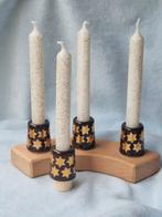 Jaarring Advent Kerst Stekers set met kaarsjes Vrije School, Huis en Inrichting, Woonaccessoires | Kandelaars en Kaarsen, Verzenden