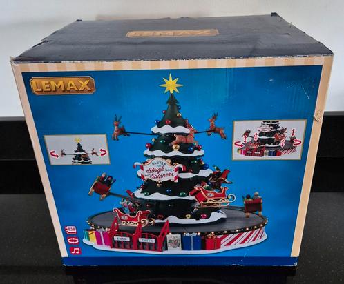 Lemax Santa Sleigh Spinners Carnival kermis Retired, Diversen, Kerst, Zo goed als nieuw, Ophalen of Verzenden