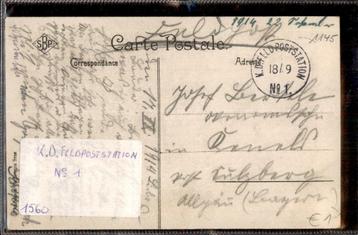 Duitse FELDPOST st Wereldoorlog 1 zie info afb Rubens  1914 beschikbaar voor biedingen