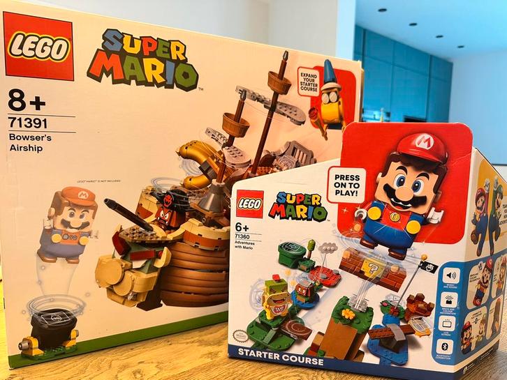 Super mario Lego startersset + expansion set, Kinderen en Baby's, Speelgoed | Duplo en Lego, Zo goed als nieuw, Ophalen of Verzenden