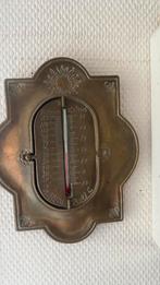 Vintage messingwandthermometer (C/F), Ophalen of Verzenden, Zo goed als nieuw, Binnenthermometer