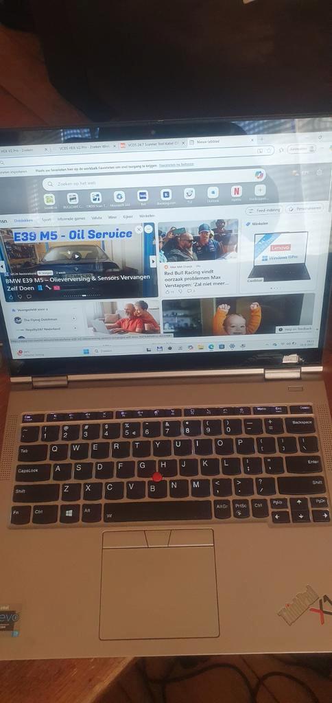 Lenovo i7-1160G7 Thinkpad X1 Titanium Gen1 , scherm schade !, Computers en Software, Windows Laptops, Zo goed als nieuw, 14 inch