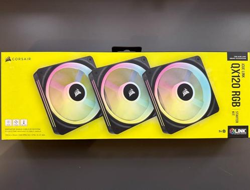 2x Corsair iCUE Link QX120 RGB starter kit, Computers en Software, Computerkoelers, Zo goed als nieuw, Luchtkoeling, Verzenden