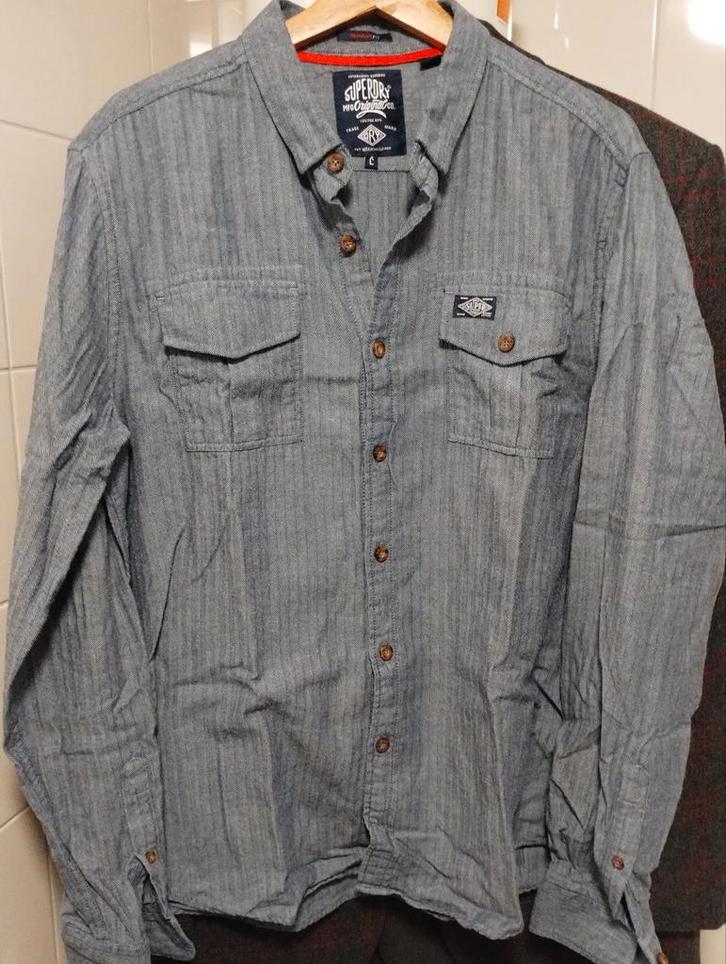 Superdry overhemd maat L regular fit, Kleding | Heren, Overhemden, Ophalen of Verzenden