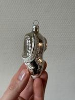 Vintage Zilveren Kerstbal Schoen, Muiltje, Schoentje, Wit, Ophalen of Verzenden, Zo goed als nieuw