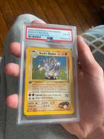 2000 Pokemon Gym Heroes #2 Brock’s Rhydon 1st Edition PSA 6, Ophalen of Verzenden, Zo goed als nieuw, Losse kaart, Foil