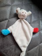 Schaap knuffel doekje Rood en blauw pootjes nr 14, Ophalen of Verzenden