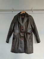 Leren dames jas maat XS / S bruin, Bruin, Ophalen of Verzenden, Zo goed als nieuw, Vintage