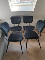 Antraciet kleur, fluweelachtig.Stoelen van Leen Bakker., Ophalen, Metaal, Overige kleuren, Nieuw