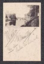 Dokkum Brug Freule M. Sloet, Vollenhove 1900., Verzamelen, Verzenden, Voor 1920, Gelopen, Friesland