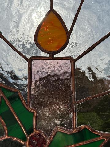 Kerst Raamhanger Glas-in-lood beschikbaar voor biedingen