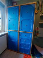 kast kinderkamer blauw eiken, Ophalen, Kast, 70 cm of meer, 105 cm of meer
