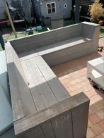 Steigerhout loungebank, Tuin en Terras, Tuinbanken, Ophalen, Gebruikt, Hout