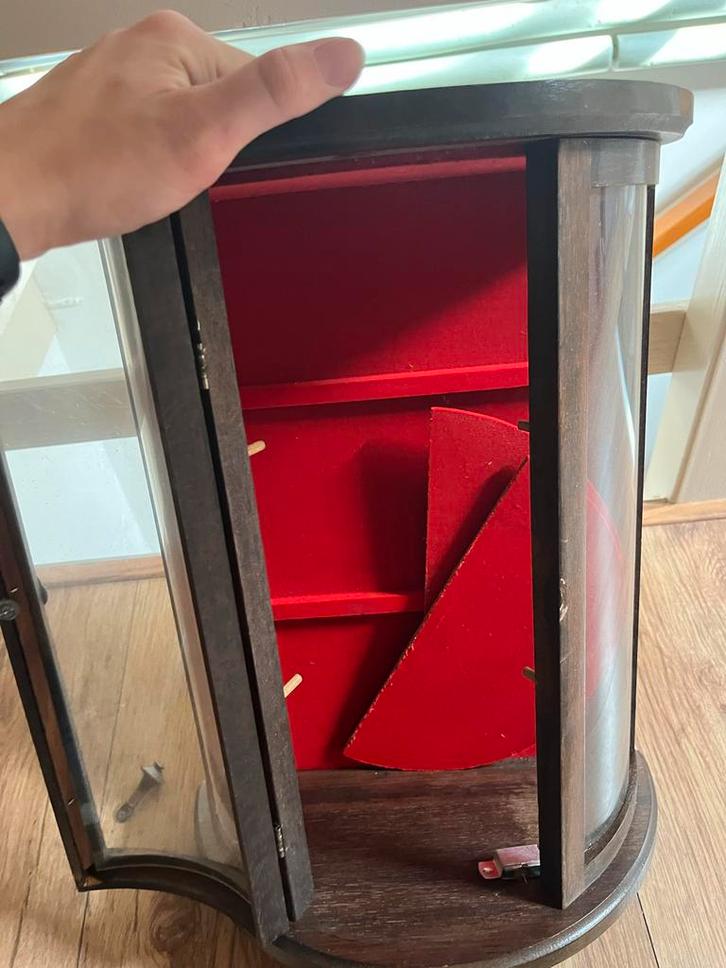 Vintage Vitrinekast Jaren 50, Antiek en Kunst, Antiek | Meubels | Kasten, Ophalen