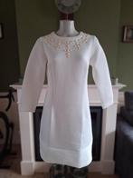 K-Design K Design witte warme winter jurk L crème steentjes, K-design, Verzenden, Wit, Maat 42/44 (L)