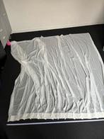 Crème vitrage gordijnen 160x245cm met plooien en haken, Ophalen, Gebruikt, 200 cm of meer, 150 tot 200 cm