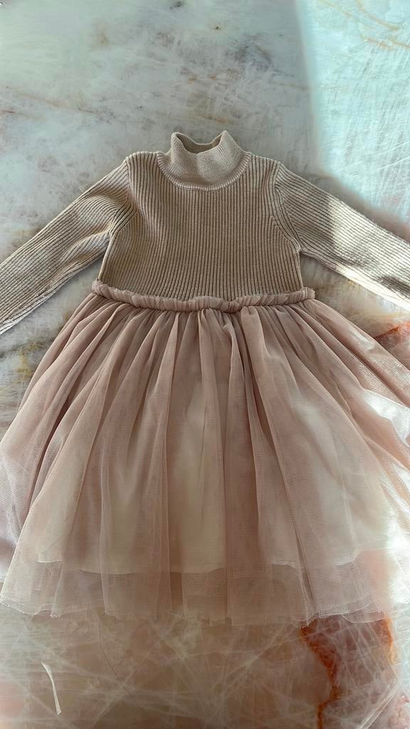 Donsje lotus jurk 2-3 jaar beige roze, Kinderen en Baby's, Kinderkleding | Maat 98, Ophalen of Verzenden, Zo goed als nieuw, Meisje