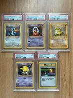 Shadowless [PSA 9] Base Set [5 kaarten], Ophalen of Verzenden, Zo goed als nieuw, Losse kaart