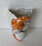 Antiek muurvaasje met afbeelding van vogel, Antiek en Kunst, Antiek | Vazen, Ophalen of Verzenden