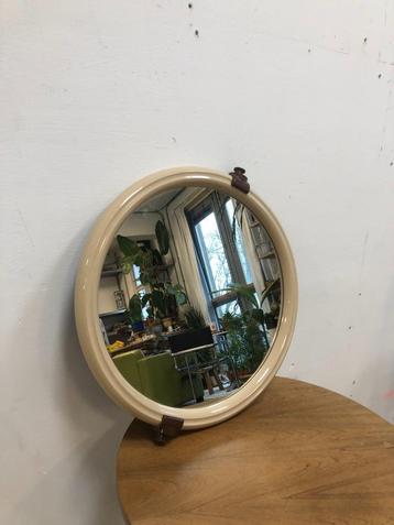 Creme TIGER spiegel - Space Age - 50cm beschikbaar voor biedingen