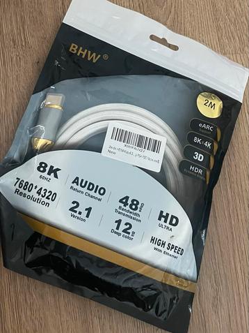 HDMI Kabel 2 Meter - TV, PS5, Xbox - Nieuw! beschikbaar voor biedingen