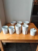Witte mokken, suikerpot en kommetjes, Huis en Inrichting, Ophalen of Verzenden, Zo goed als nieuw, Porselein, Overige stijlen