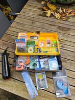 Viskoffer met diverse visspullen, Watersport en Boten, Hengelsport | Karpervissen, Ophalen of Verzenden, Gebruikt, Complete set