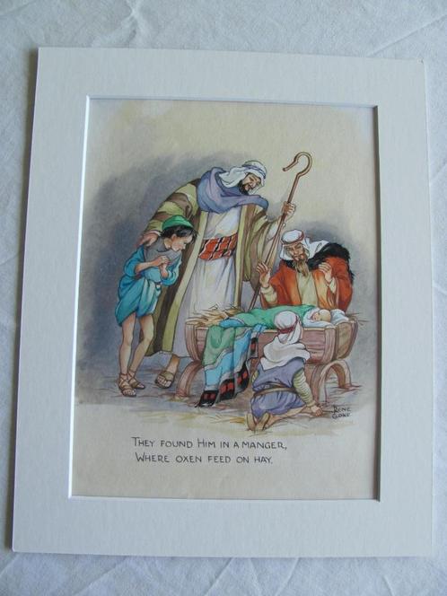 RENE CLOKE (1) Original Artwork Watercolour Painting Book, Antiek en Kunst, Kunst | Schilderijen | Klassiek, Ophalen of Verzenden