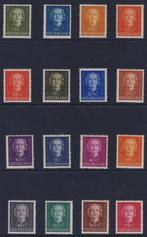 Postfris, Koningin Juliana 1949-1951 NVPH 518/533, Postzegels en Munten, Postzegels | Nederland, Verzenden, Na 1940, Postfris